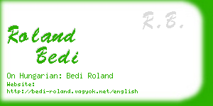 roland bedi business card